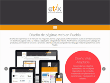 Tablet Screenshot of etix.com.mx